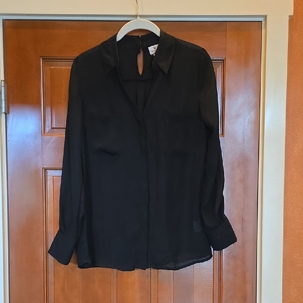 Worthington Classic Black Women's Blouse Size SP
